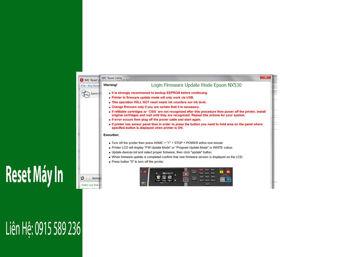 Key Firmware May In Epson NX530 Step 3